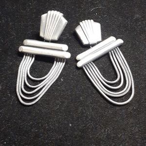 Vintage Aluminum Shell like Clip-on earrings Pn5